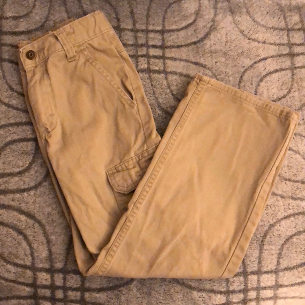 Boys Khaki Cargo Pants